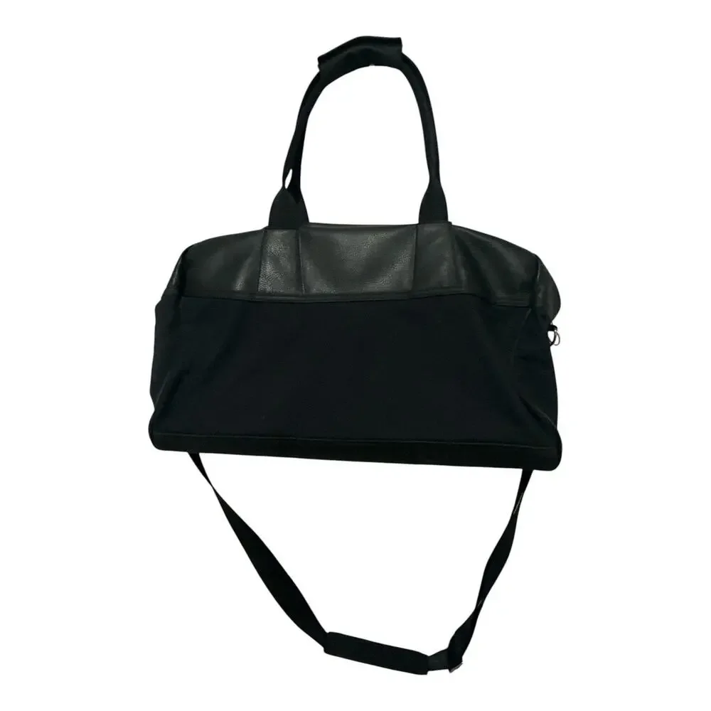 Lacoste Vintage Black Duffel Bag Gym Travel Weekender